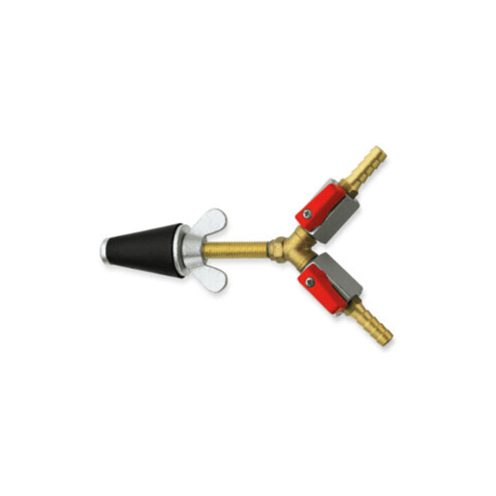 Rothenberger Bouchon de test gaz, conique, taille 1, 1/2"-1", 2x robinet