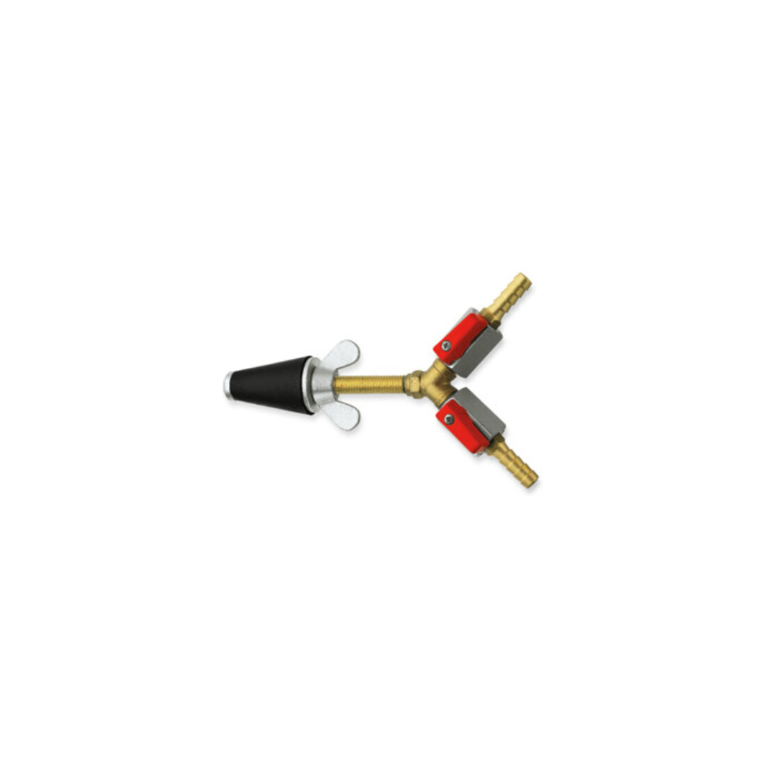 Rothenberger Bouchon de test gaz, conique, taille 1, 1/2"-1", 2x robinet