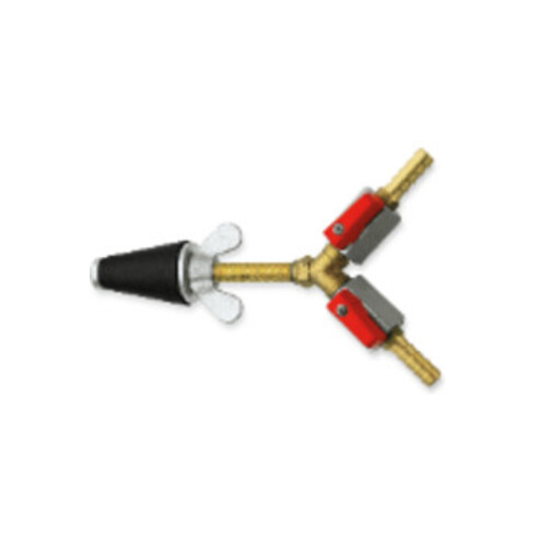 Rothenberger Bouchon de test gaz, conique, taille 1, 1/2"-1", 2x robinet