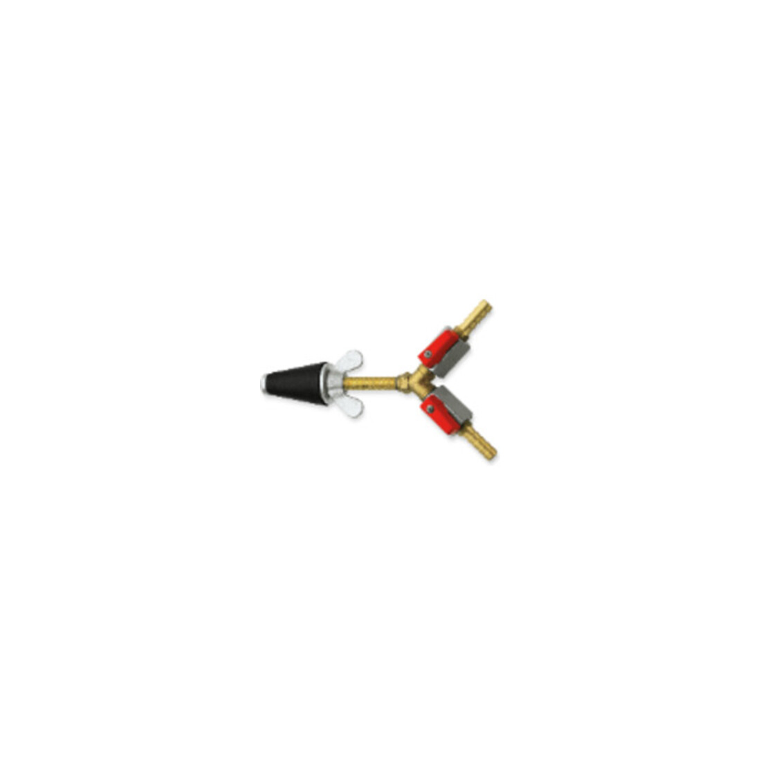 Rothenberger Bouchon de test gaz, conique, taille 1, 1/2"-1", 2x robinet