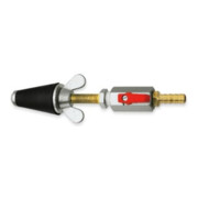 Rothenberger Bouchon de test gaz, conique, taille 1, 1/2"-1, avec robinet