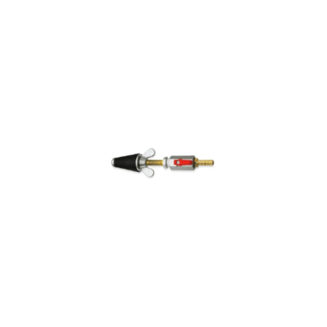 Rothenberger Bouchon de test gaz, conique, taille 1, 1/2"-1, avec robinet