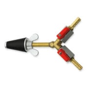 Rothenberger Bouchon de test gaz, conique, taille 2, 3/4-1 1/4, 2x robinet