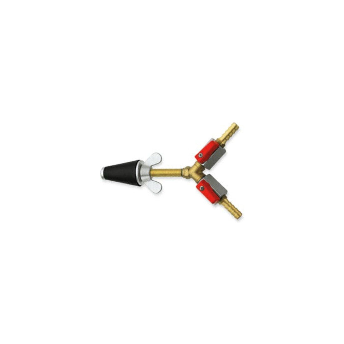 Rothenberger Bouchon de test gaz, conique, taille 2, 3/4-1 1/4, 2x robinet