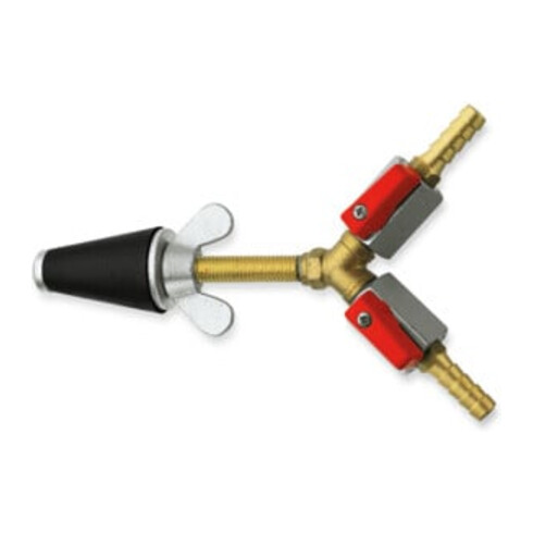Rothenberger Bouchon de test gaz, conique, taille 2, 3/4-1 1/4, 2x robinet