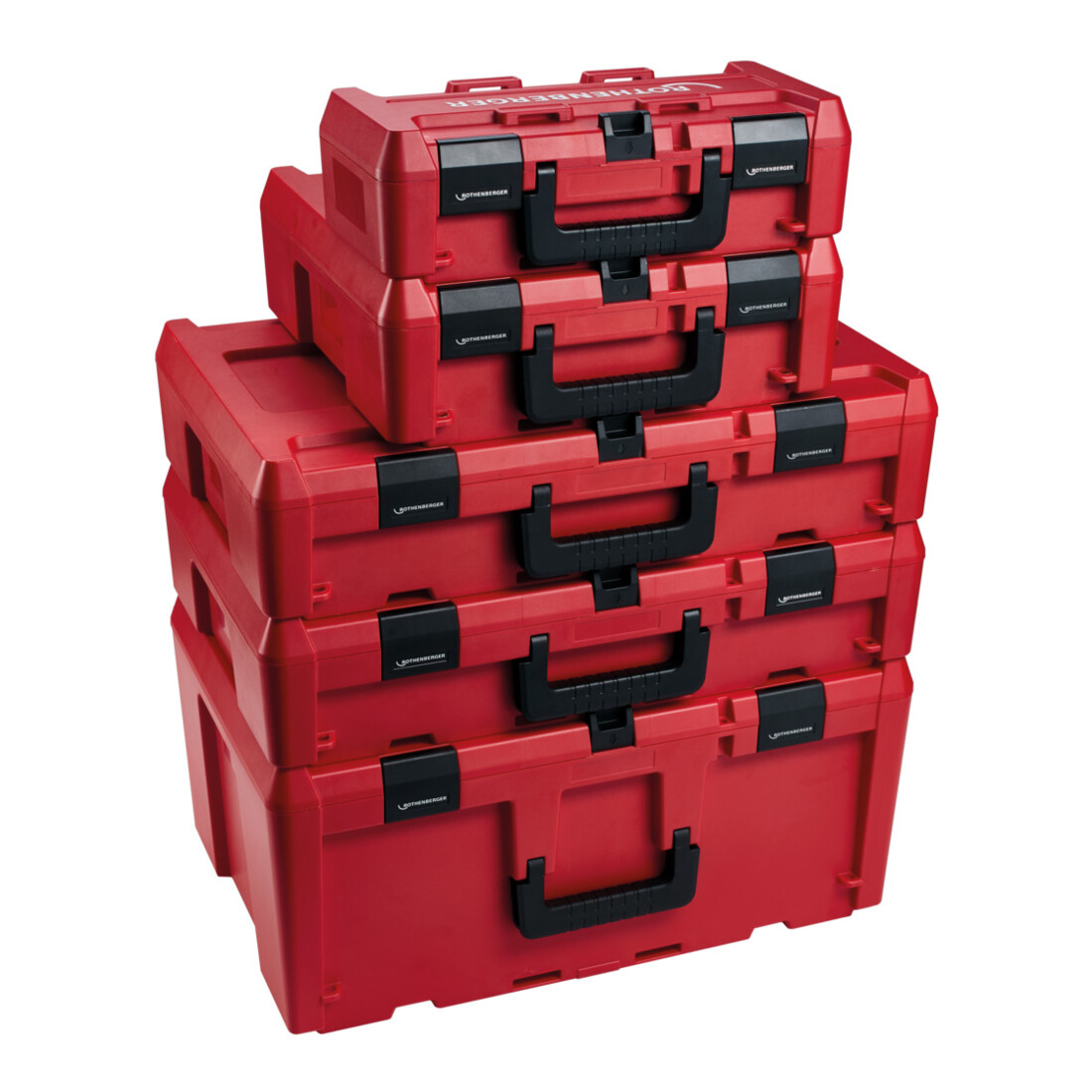 Rothenberger case system ROCASE 4212 Rouge avec clip pour le mode d'emploi