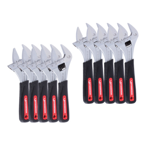 Rothenberger Clé à molette 6+8” Présentoir (5+5)