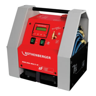 Rothenberger Dispositivo di manutenzione ROKLIMA® MULTI 4F, pressione 0,01 mbar, capacità di aspirazione 42 l/min