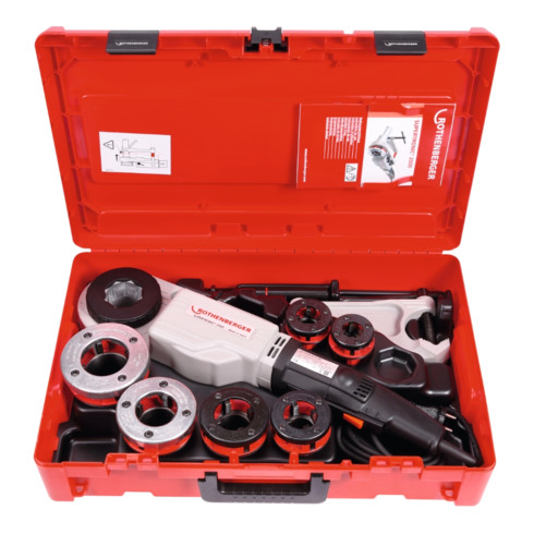 Rothenberger draadsnijder SUPERTRONIC® 2000 Set, BSPT R 1/4-2inch 1010W