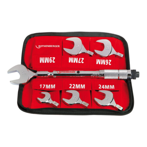 Rothenberger Drehmoment-Gabelschlüssel-Set 17-22-24-26-27-29mm