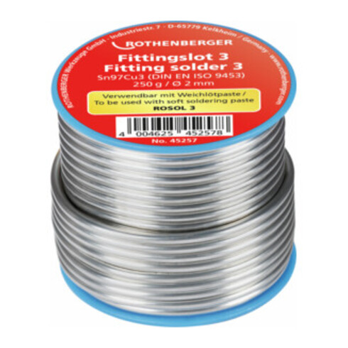 Rothenberger Fil de soudure 3,2 mm, 250 g, bobine