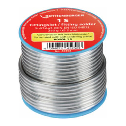 Rothenberger Fittingslot 1S, 2mm, 250g, Spule