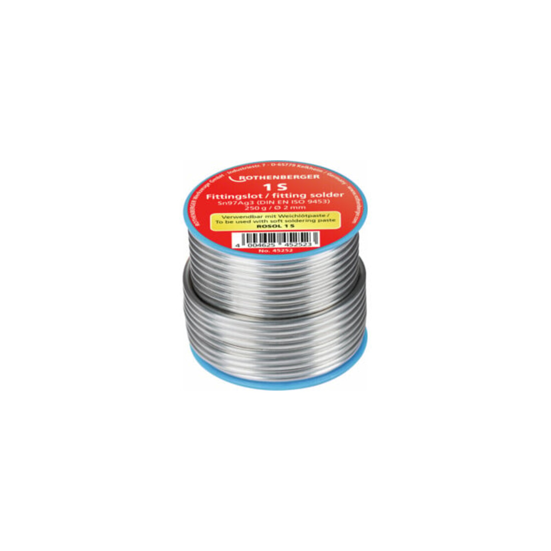 Rothenberger Fittingslot 1S, 2mm, 250g, Spule
