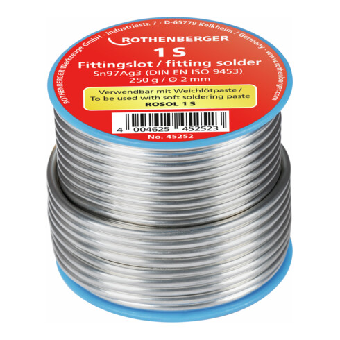 Rothenberger Fittingslot 1S, 2mm, 250g, Spule