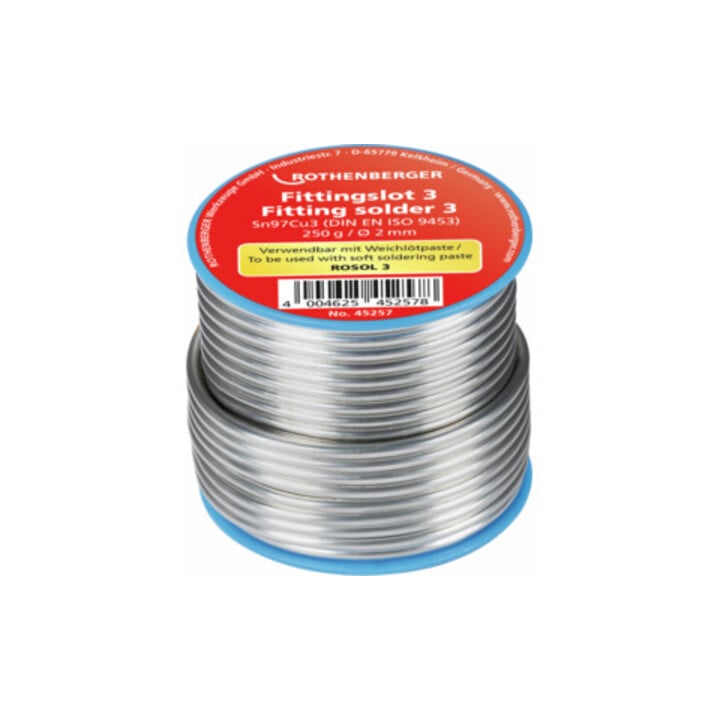 Rothenberger Fittingslot 3, 2mm, 250g, Spule