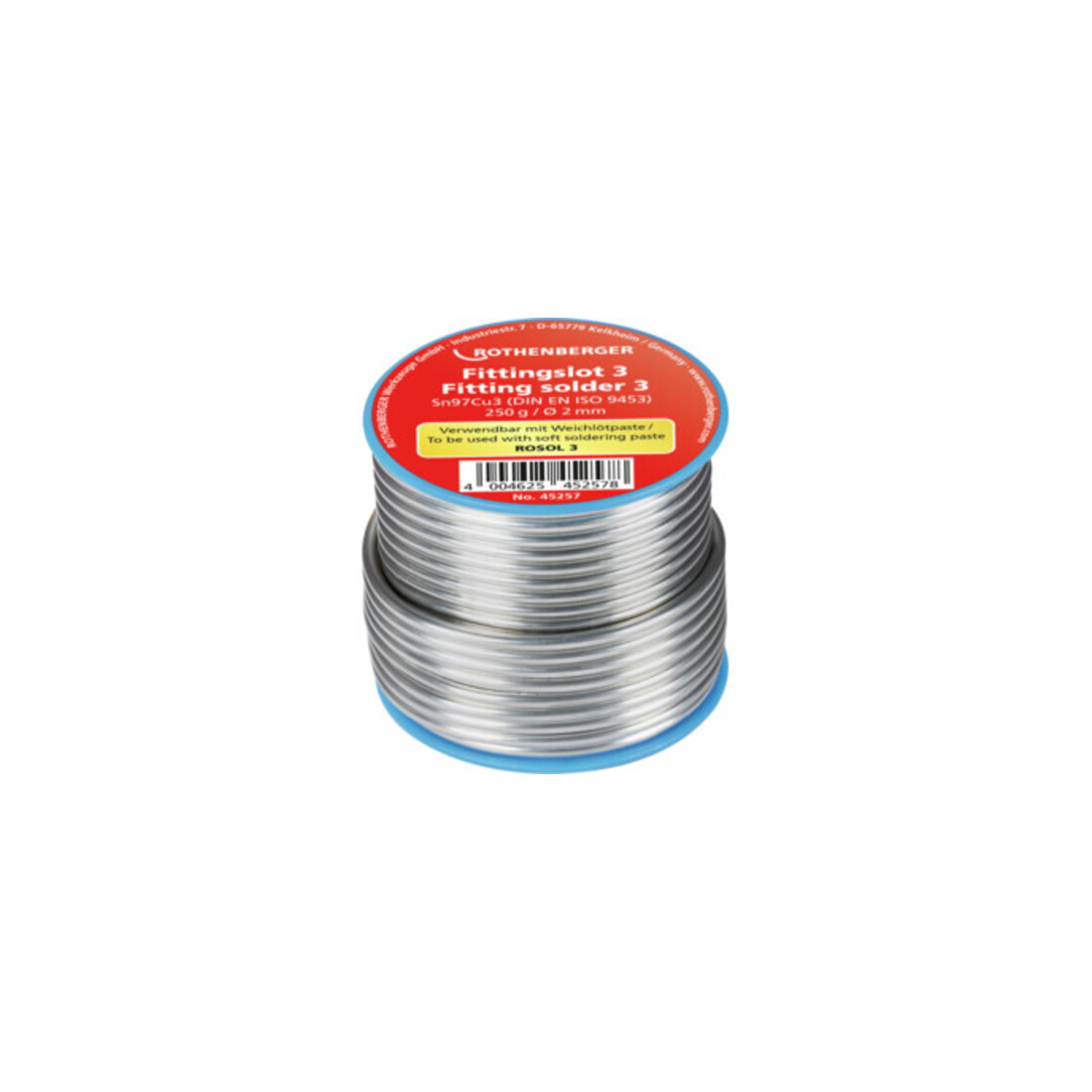 Rothenberger Fittingslot 3, 2mm, 250g, Spule
