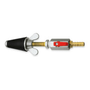 Rothenberger Gasprüfstopfen,kon.,Gr.3,1.1/4-2",m.Hahn