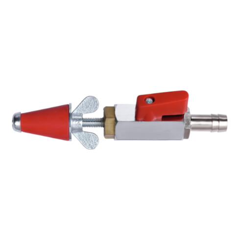Rothenberger Gasprüfstopfen,kon,Gr.1,1/2"-1",m.Kuppl.