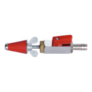 Rothenberger Gasprüfstopfen,kon,Gr.1,1/2"-1",m.Kuppl.