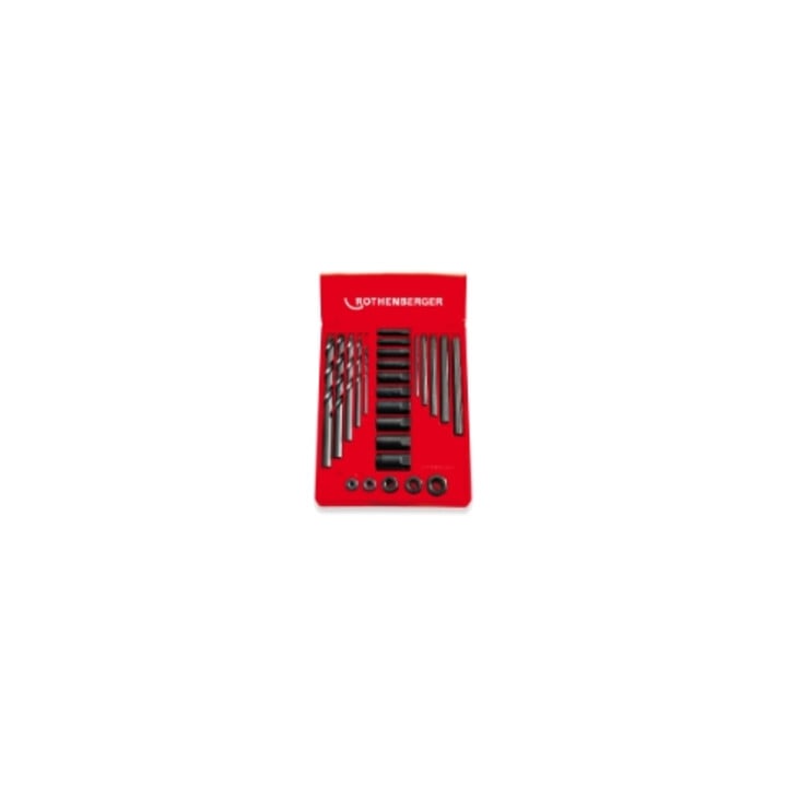 Rothenberger Gewinde-Ausdreh-Set, Größe 2, M5-M16, 25-teilig