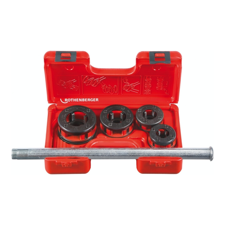 Rothenberger Gewindeschneid-Koffer, SUPER CUT, 1/2 - 1.1/4", BSPT R