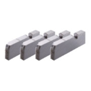 Rothenberger Gewindeschneidbacken-Satz, HSS, BSPT R, 1/2-3/4"-4