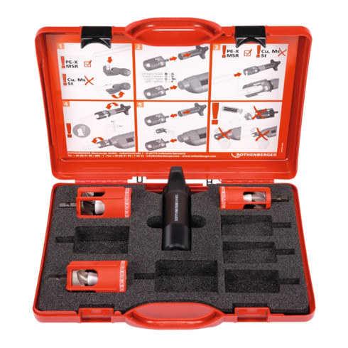 Rothenberger Handfräsaufsatz ROGRAT MSR-Set, U16-20-25mm