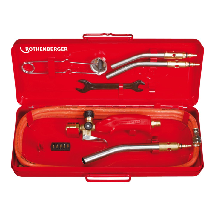 Rothenberger hard- en zachtsoldeerapparaat TURBOPROP, 12-15-18 mm, met propaanregelaar