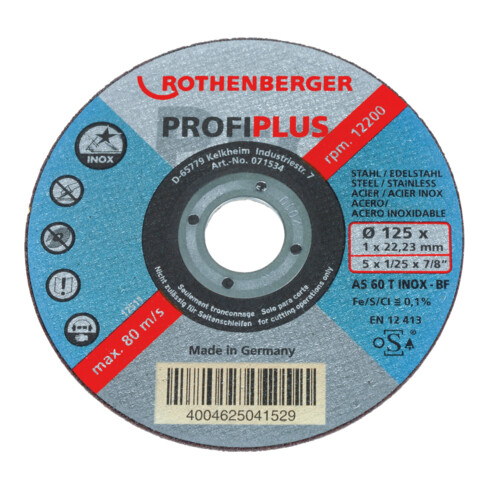 Rothenberger INOX PROFI Plus,125x1,boîte