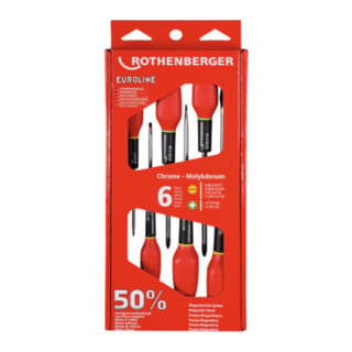 Rothenberger Jeu de tournevis EUROLINE, 2xPZ, 4xFente