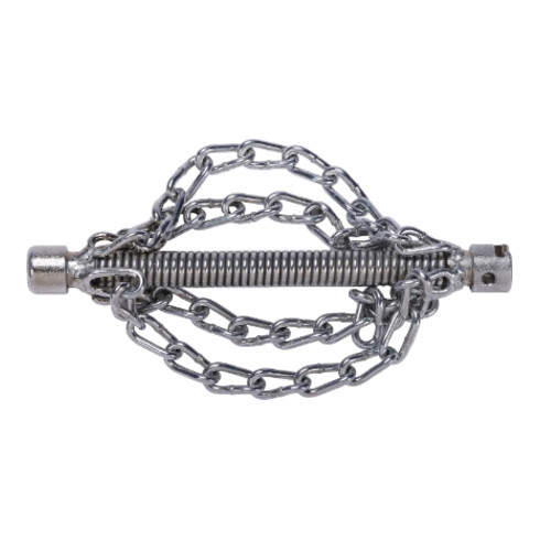 Rothenberger Kettenschleuderkopf mit 4 glatten Ketten, ohne Ring