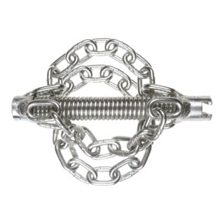 Rothenberger Kettenschleuderkopf mit mit glatter Kette, 4 Ketten, 22 mm