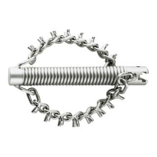 Rothenberger Kettenschleuderkopf mit Spikes, 2 Ketten