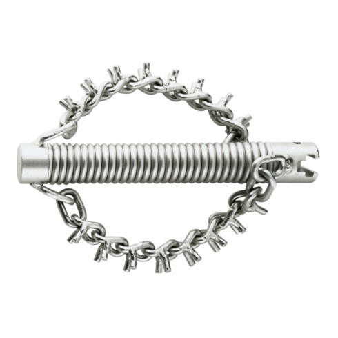 Rothenberger Kettenschleuderkopf mit Spikes, 2 Ketten