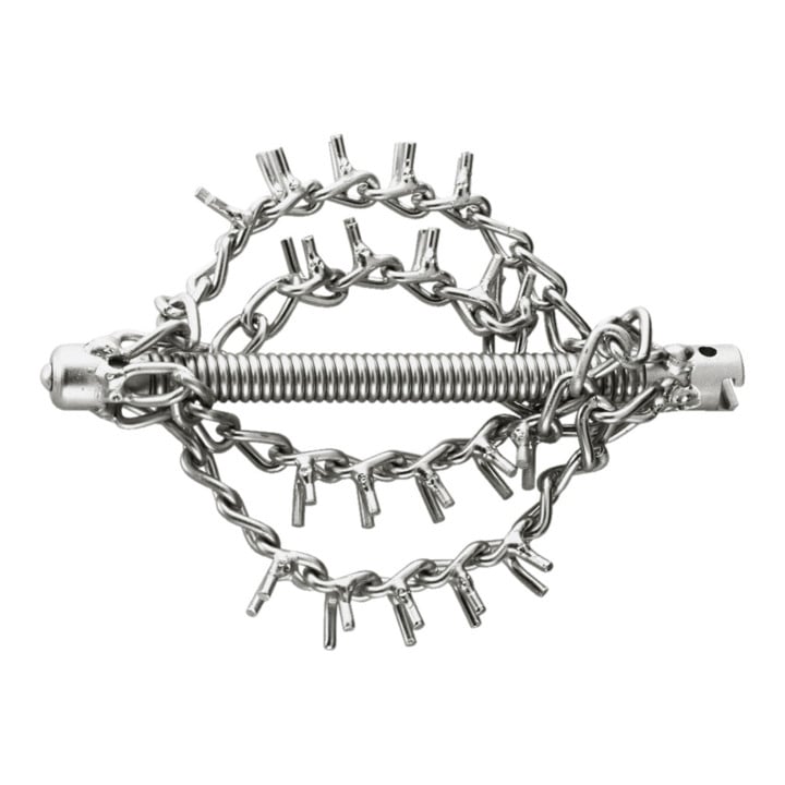 Rothenberger Kettenschleuderkopf mit Spikes, 4 Ketten, 16 mm