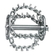 Rothenberger Kettenschleuderkopf mit Spikes, 4 Ketten, Ring, 16 mm