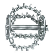 Rothenberger Kettenschleuderkopf mit Spikes, 4 Ketten, Ring, 16 mm