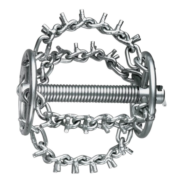 Rothenberger Kettenschleuderkopf mit Spikes, 4 Ketten und Ring, 22 mm