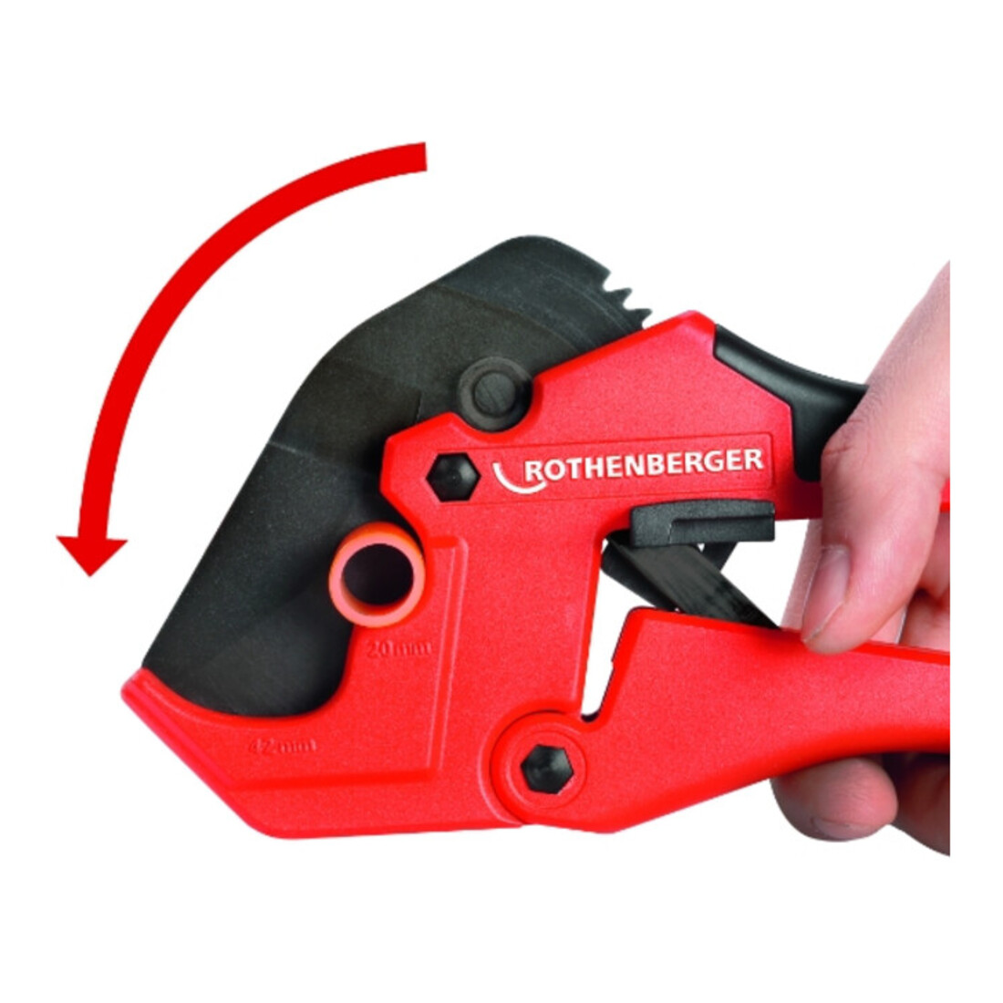 Rothenberger Kunststoffrohrschere ROCUT 42 TWIN CUT, 0-42mm