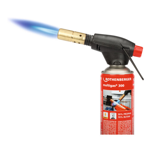 Rothenberger Lötlampe Rofire Piezo 1950Grad C mit Gaskartusche Multigas300