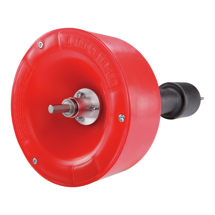 Rothenberger machine à nettoyer les tuyaux à la main ROSPIMATIC CL, machine de base avec spirale 8mmx7,5m avec tête de club