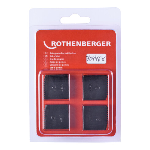 Rothenberger Mâchoires de coupe, NPT, 2", 4 pcs.