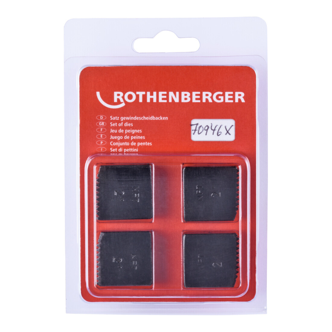 Rothenberger Mâchoires de coupe, NPT, 2", 4 pcs.