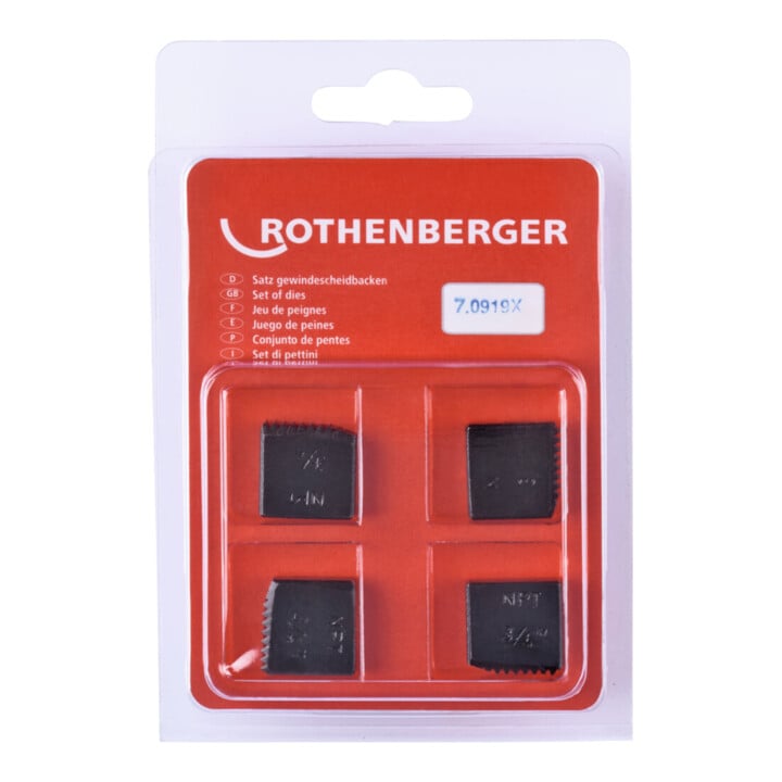 Rothenberger Mâchoires de coupe, NPT, 3/4", 4 pcs.