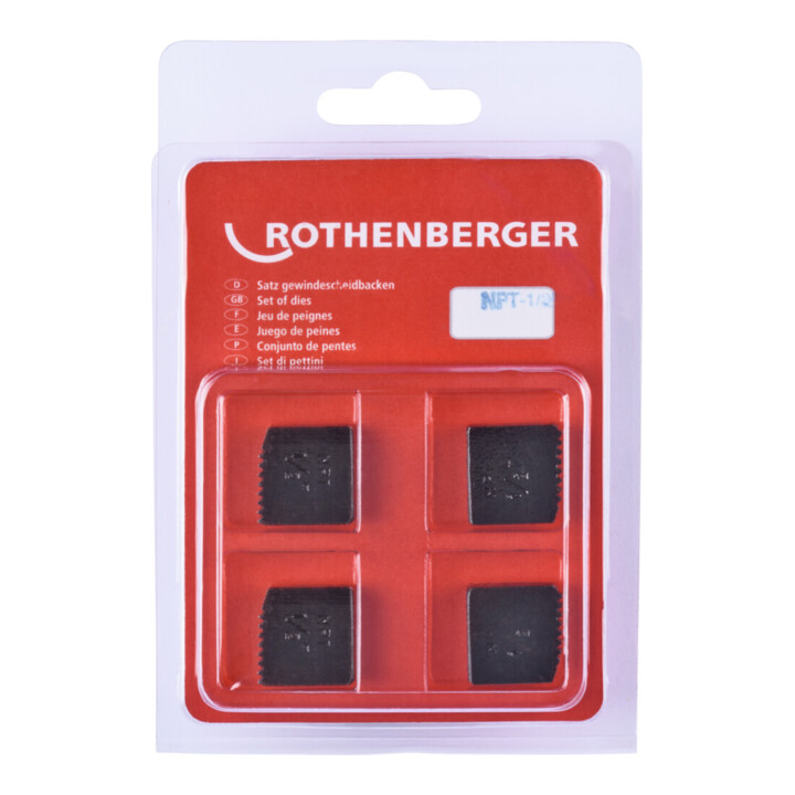 Rothenberger Mâchoires de coupe SC, NPT, 1/2", 4 pcs.