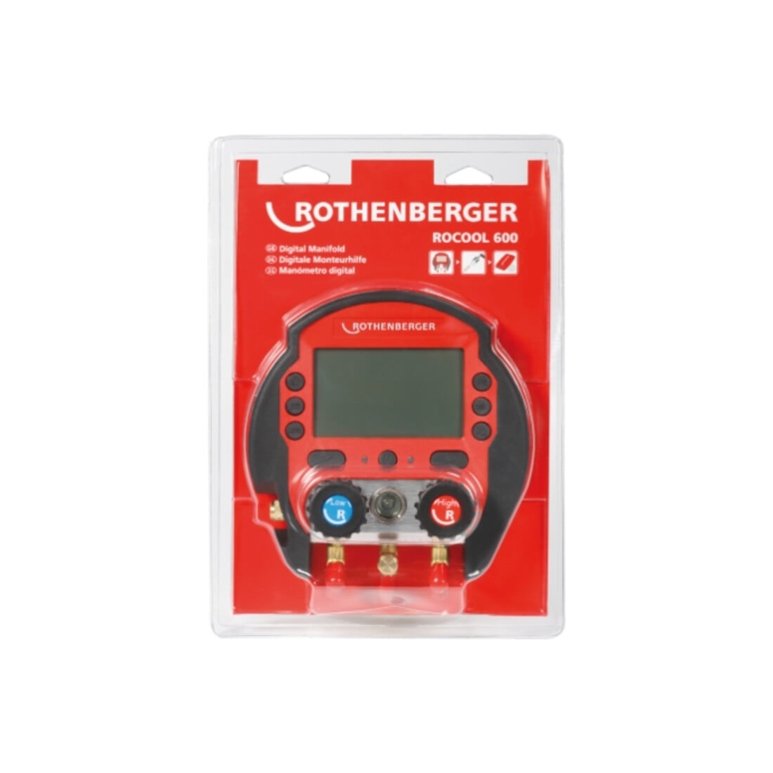 Rothenberger Manometro digitale ROCOOL 600 set in blister