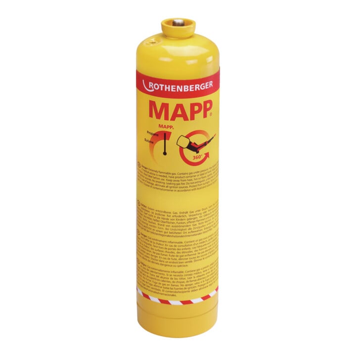 Rothenberger MAPP Gas, 7/16"-EU, Sprachversion A (DE, GB, FR, ES, IT, PT)
