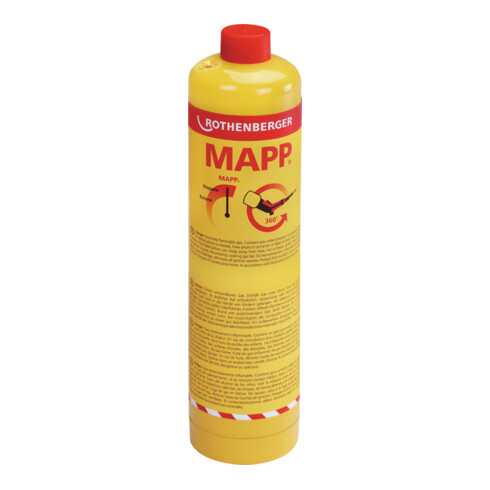 Rothenberger MAPP Gas, 7/16"-EU, Sprachversion B (DK, NL, SE, FI, FR, RUS)
