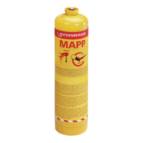 Rothenberger MAPP Gas, 7/16"-EU, Sprachversion B (DK, NL, SE, FI, FR, RUS)