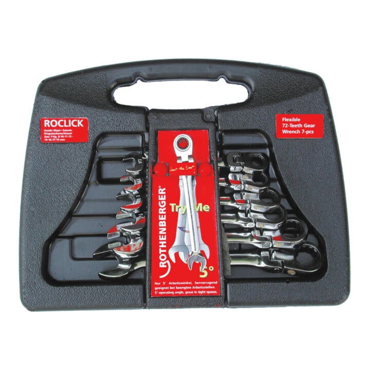 Rothenberger Maul/Gelenk-Ratschenschl.ROCLICKSet,7tlg
